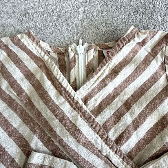 NWOT Pat Pat Baby Girl Striped One Piece Jumpsuit Outfit - Picture 3 of 6